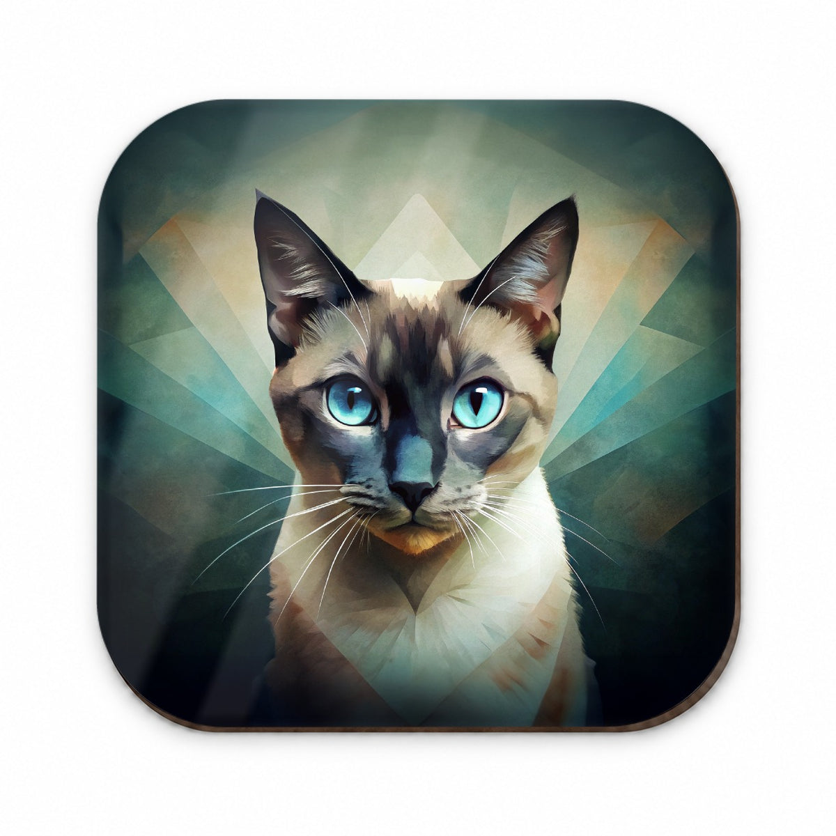 Siamese Cat Abstract Stylized Art Fridge Magnet