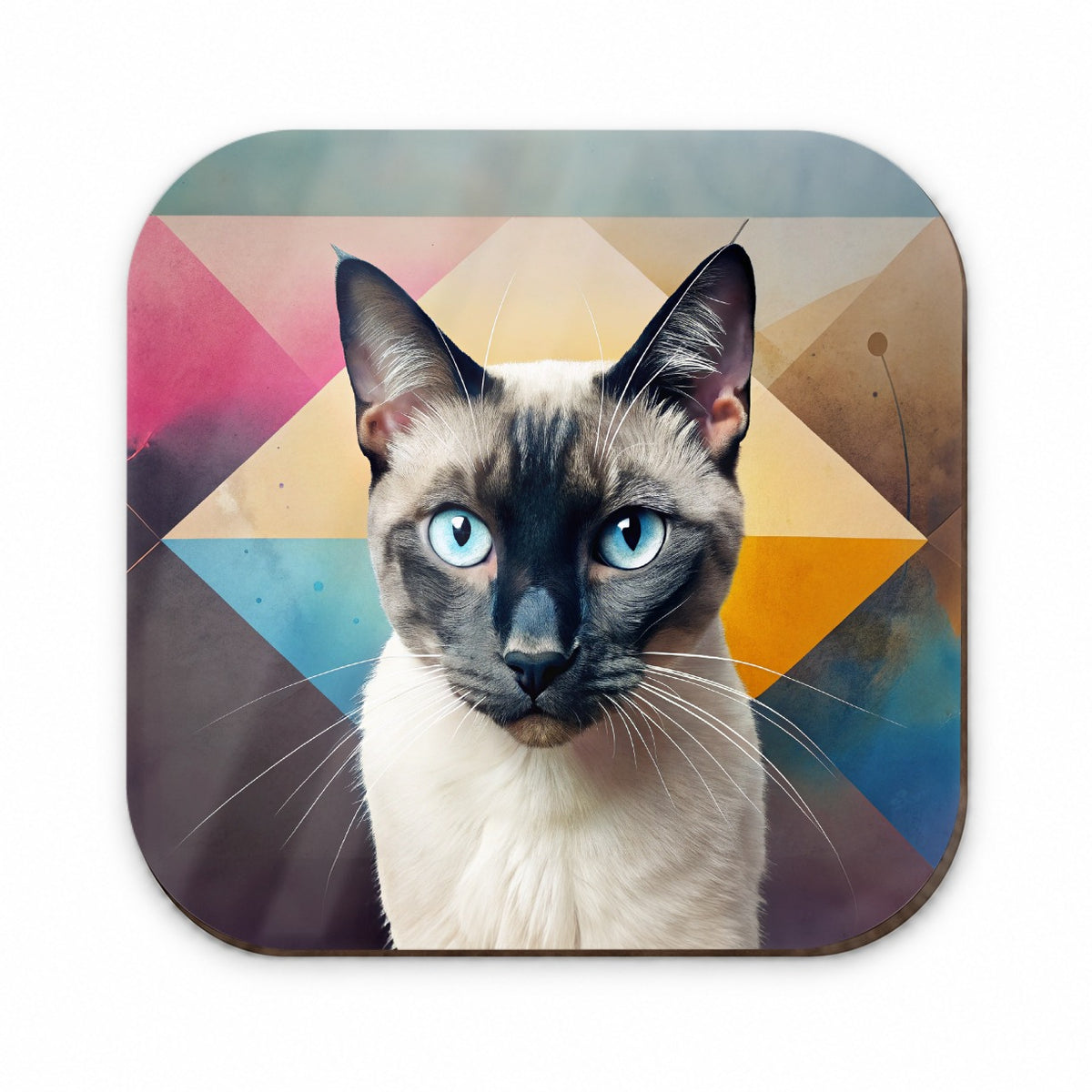 Siamese Cat Contemporary Art Fridge Magnet