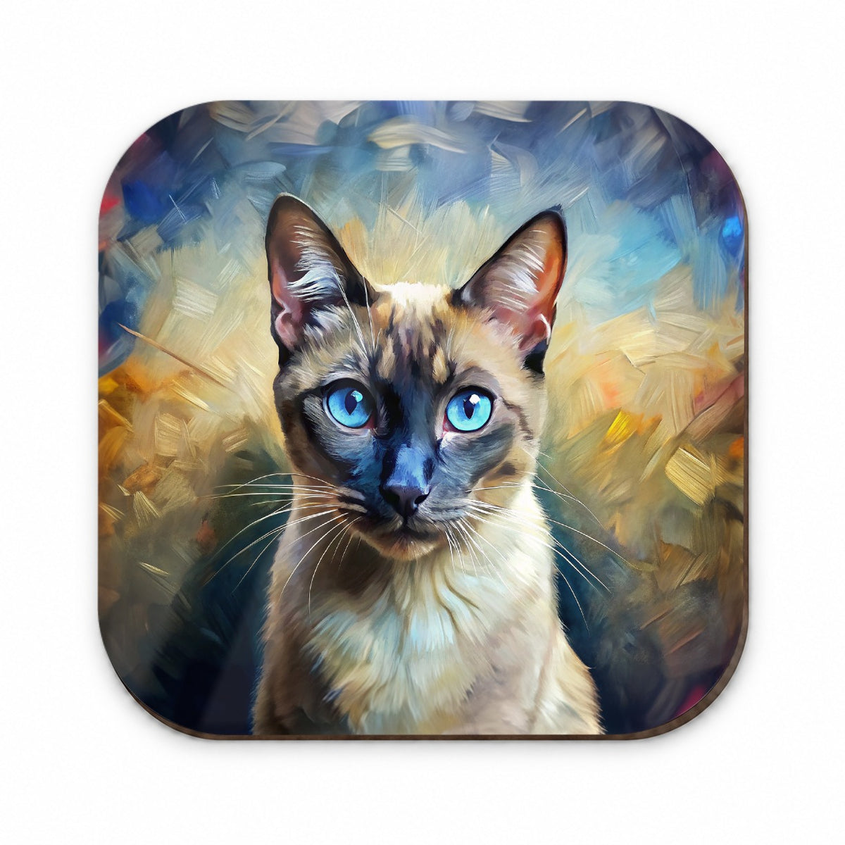 Siamese Cat Expressionism Art Fridge Magnet