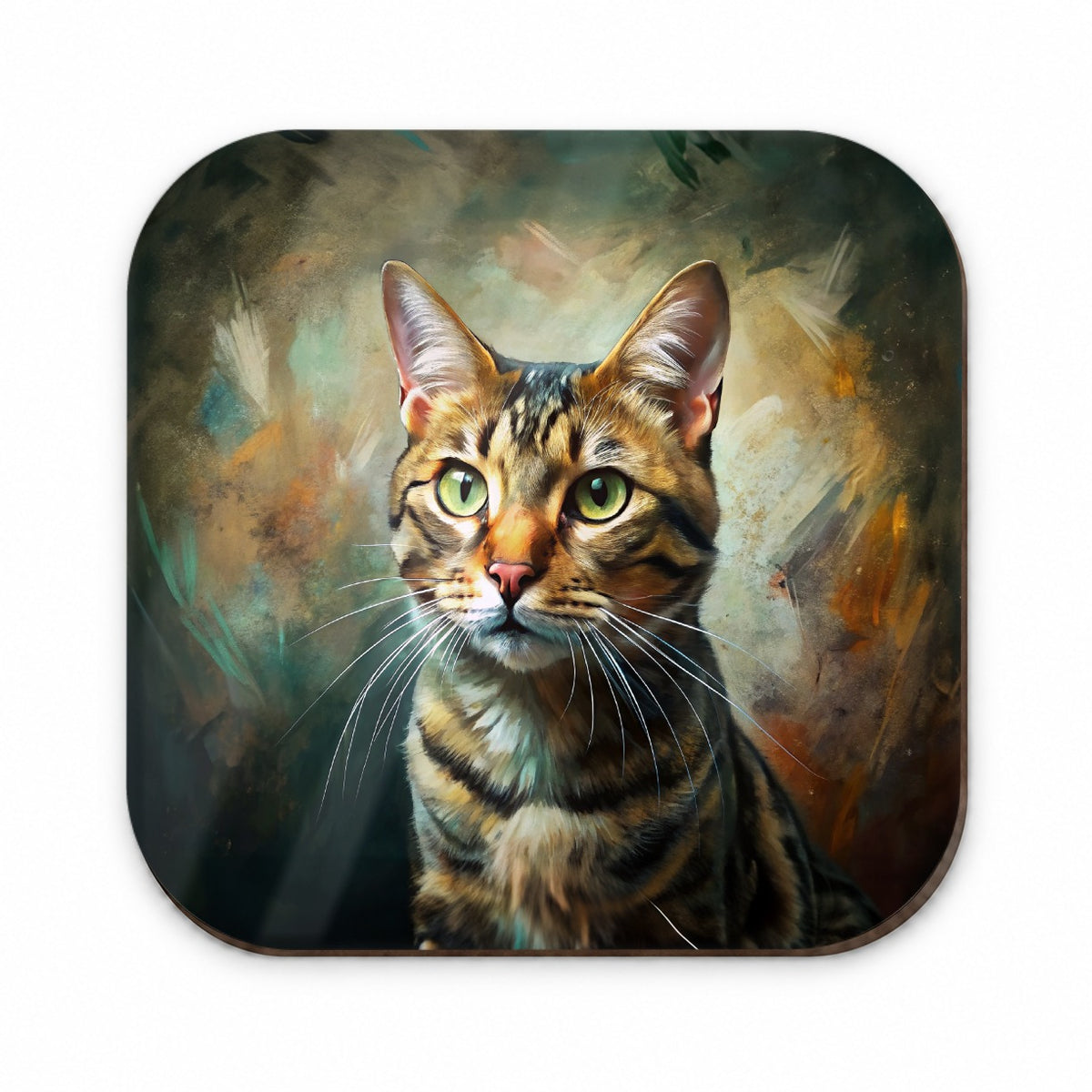 Tabby Cat Expressionism Art Fridge Magnet