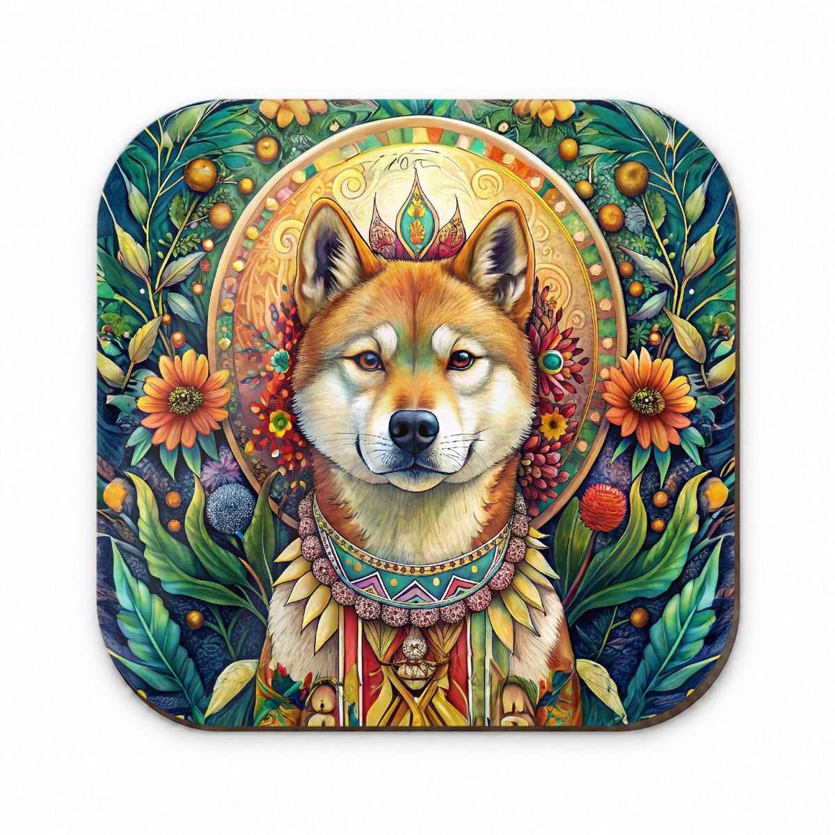 Akita Dog Bohemian Art Fridge Magnet