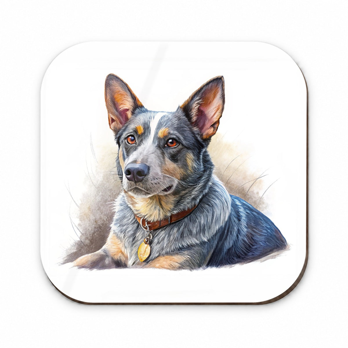 Australian Cattle Dog Illustration Fridge Magnet