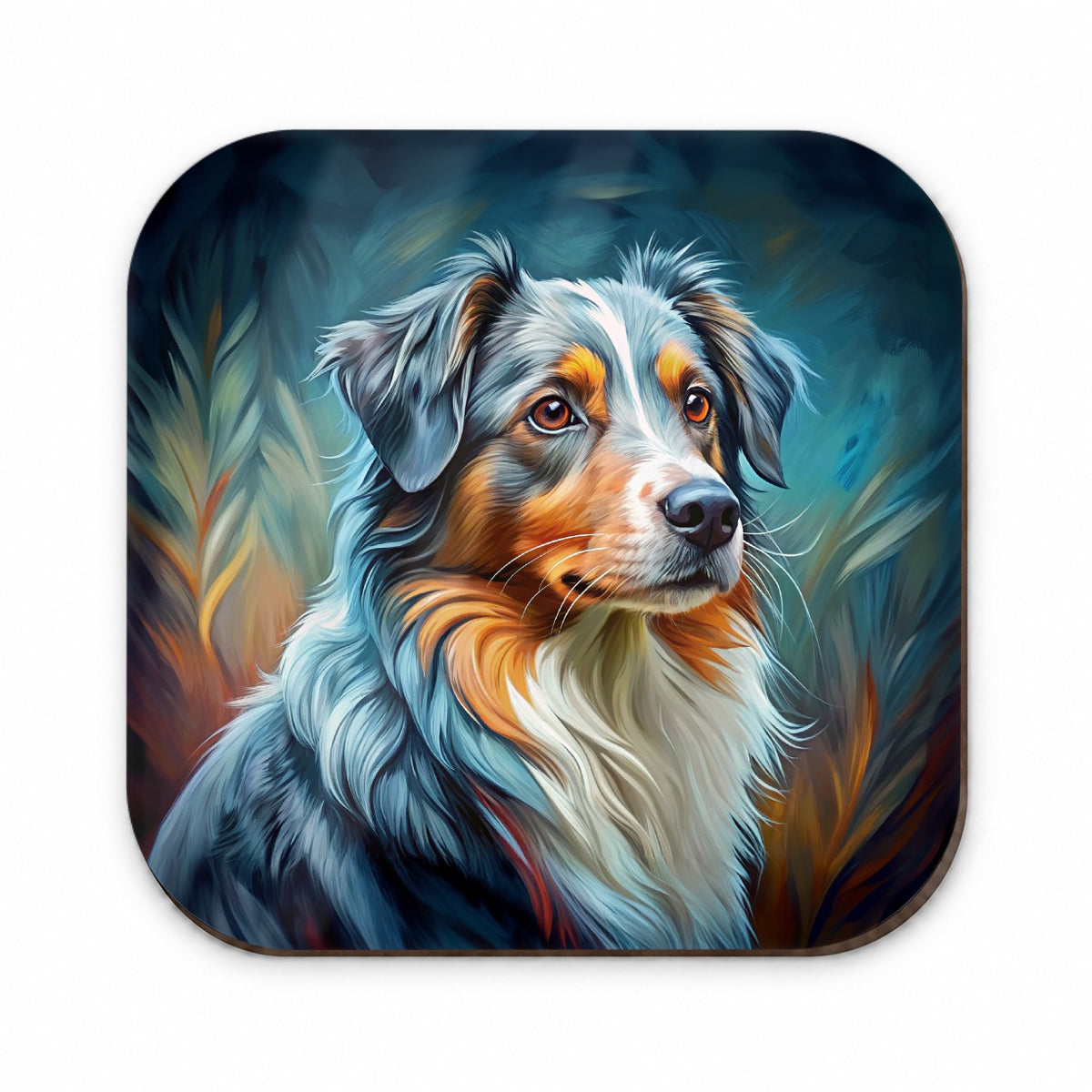 Australian Shepherd Dog Expressionism Art Fridge Magnet