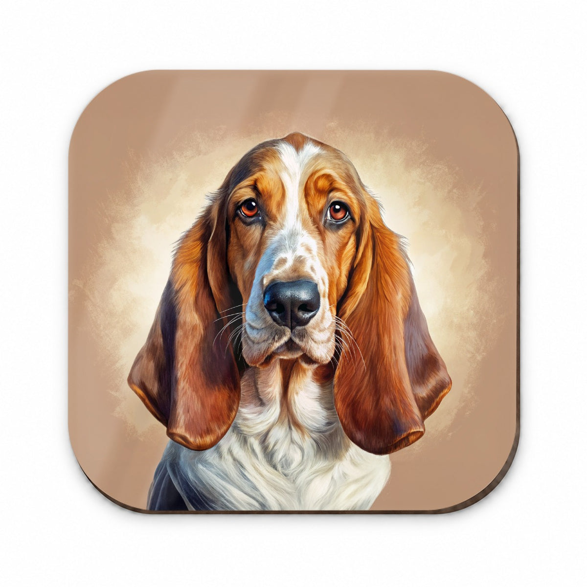 Basset Hound Dog Illustration Fridge Magnet