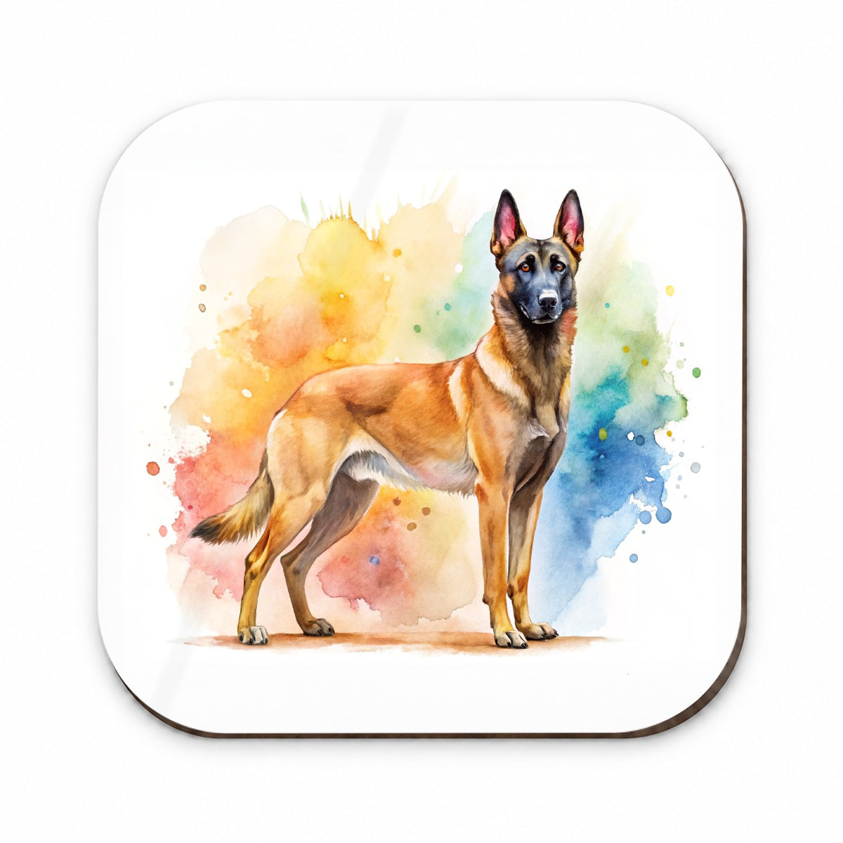 Belgian Malinois Dog Watercolor Style Fridge Magnet