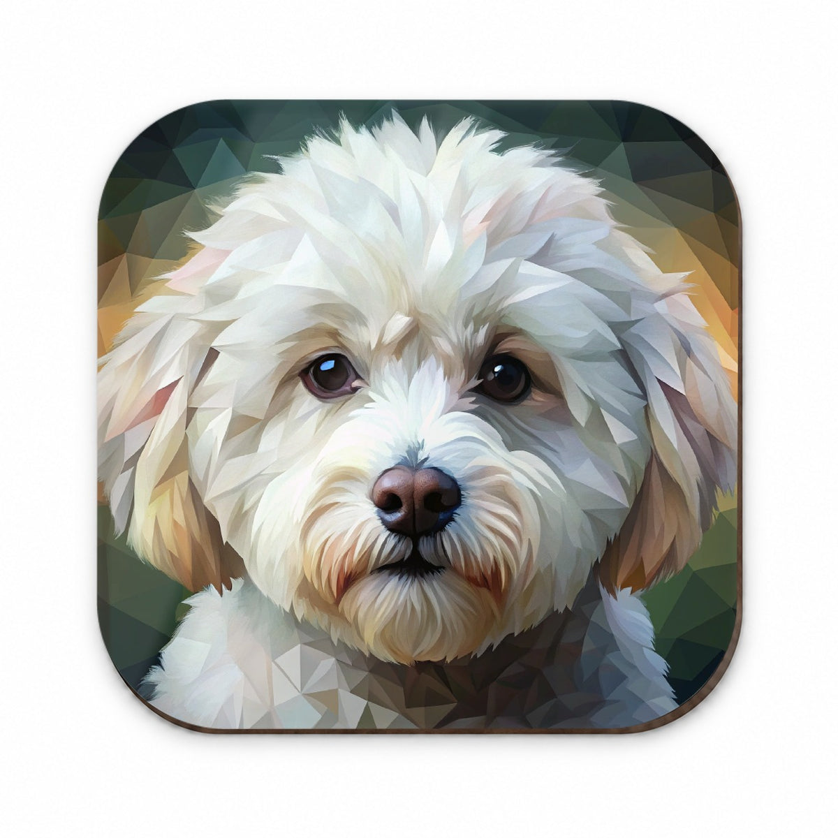 Bichon Frise Dog Abstract Stylized Art Fridge Magnet