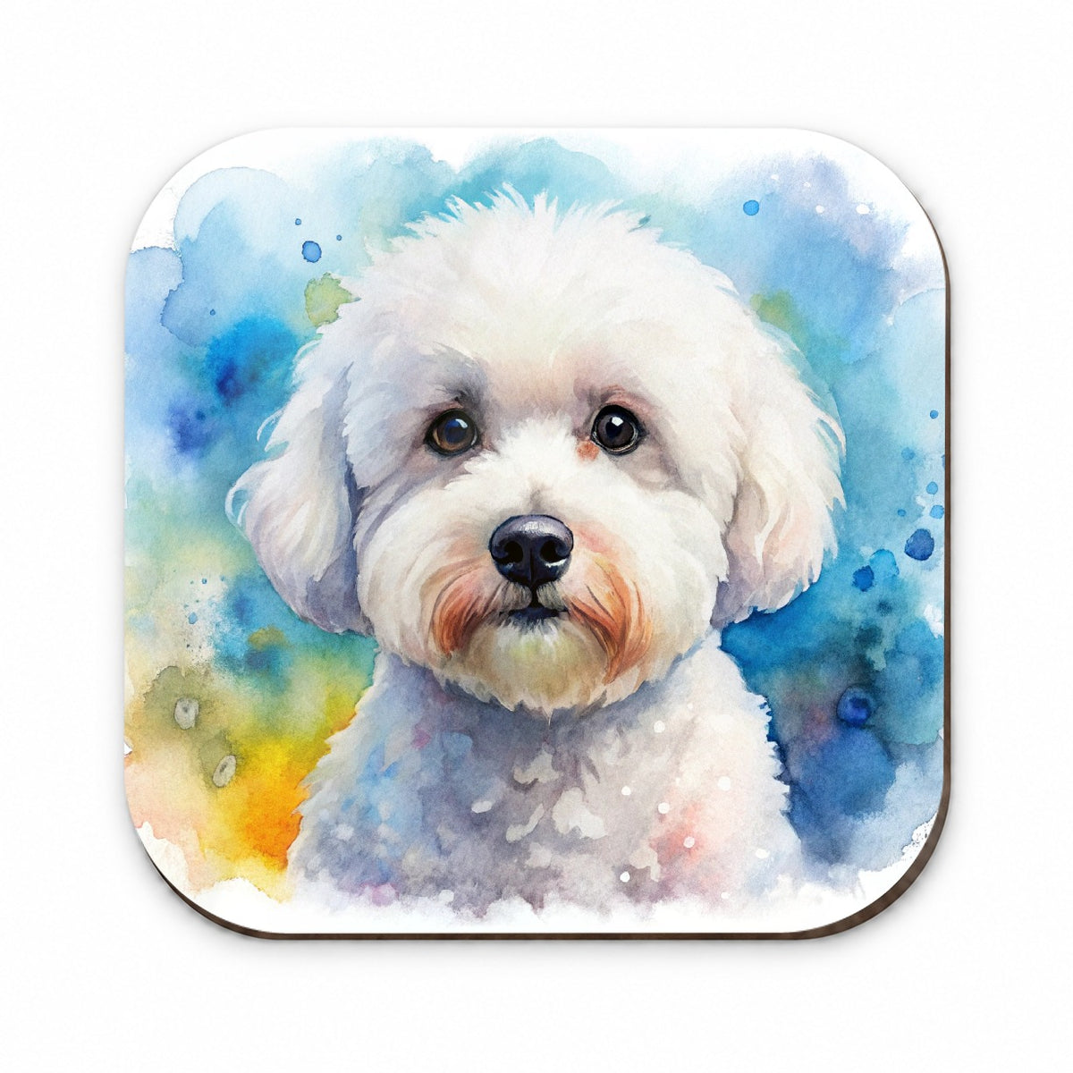 Bichon Frise Dog Watercolor Style Fridge Magnet