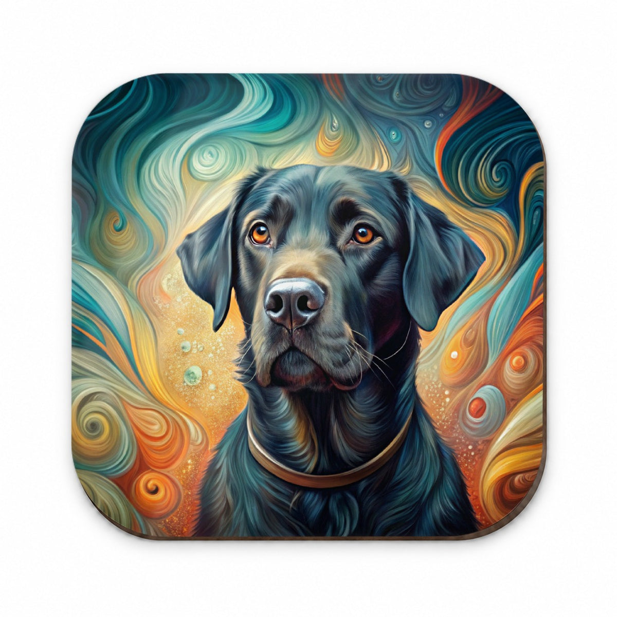 Black Labrador Retriever Dog Abstract Art Fridge Magnet