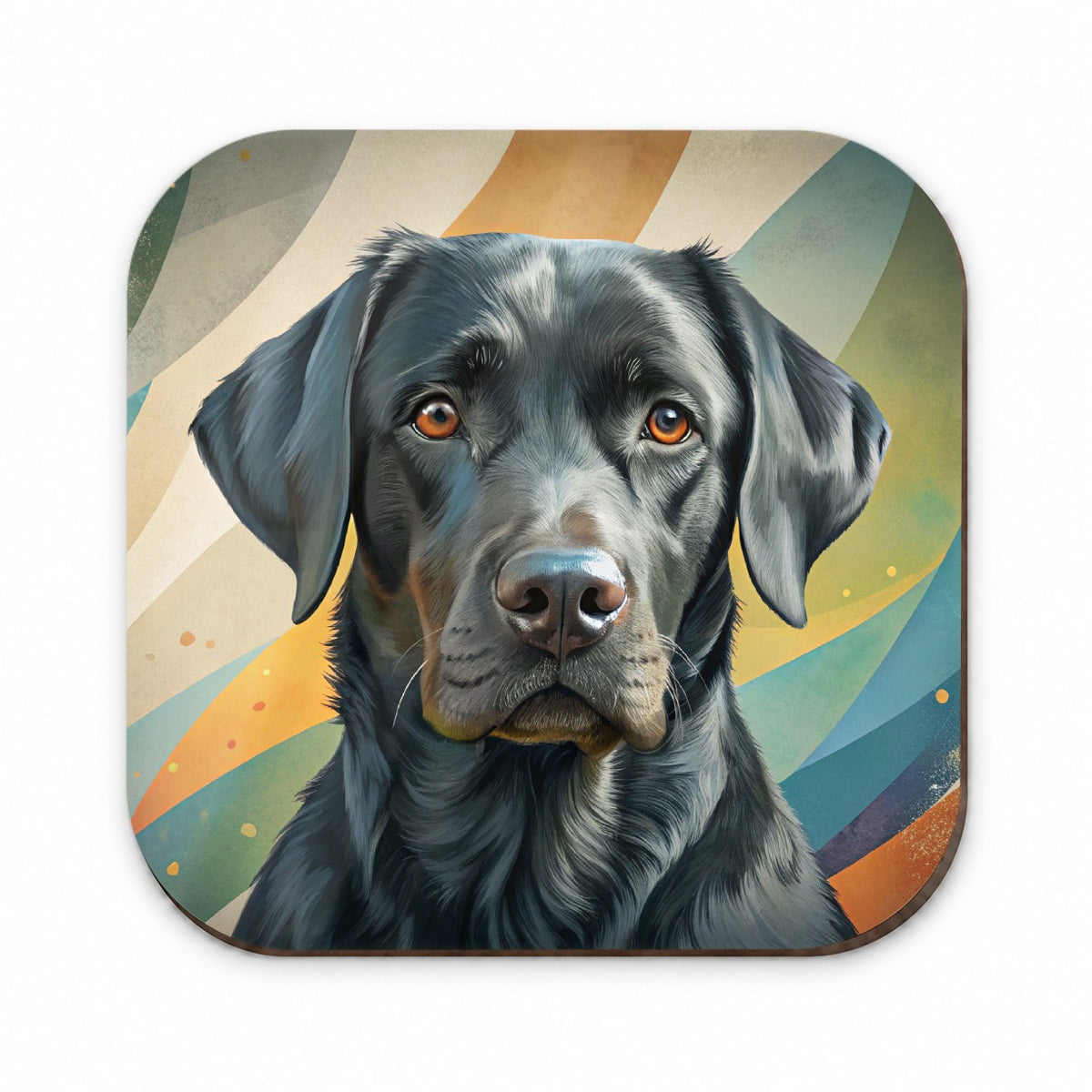 Black Labrador Retriever Dog Contemporary Art Fridge Magnet