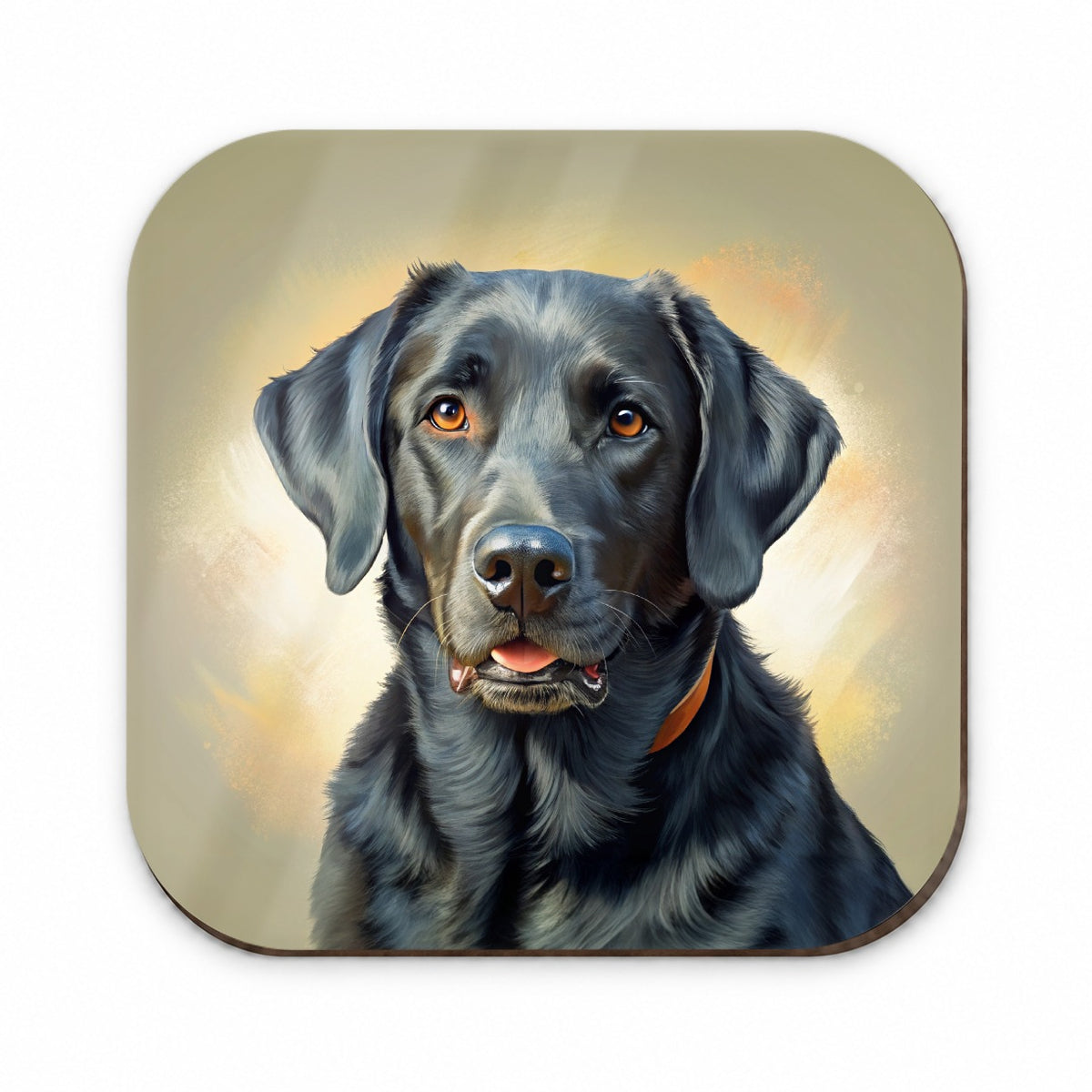 Black Labrador Retriever Dog Illustration Fridge Magnet