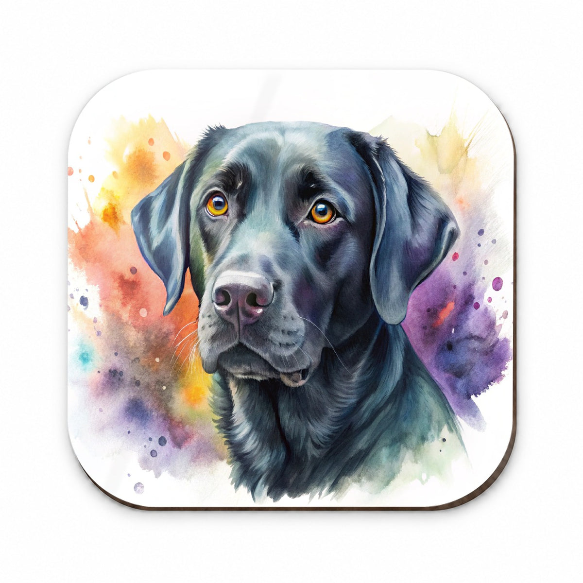 Black Labrador Retriever Dog Watercolor Style Fridge Magnet