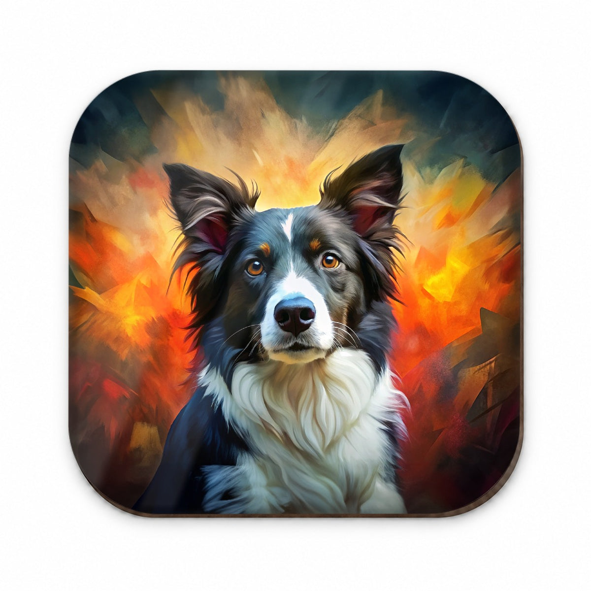 Border Collie Dog Expressionism Art Fridge Magnet