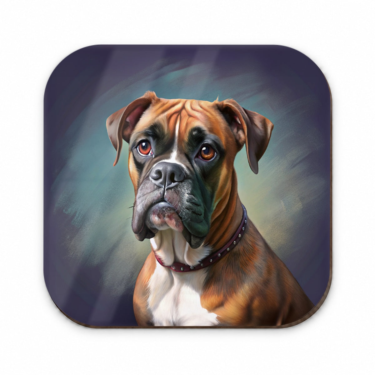 Boxer Dog Illustration Fridge Magnet