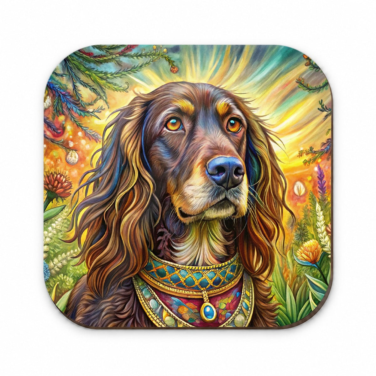 Boykin Spaniel Dog Bohemian Art Fridge Magnet