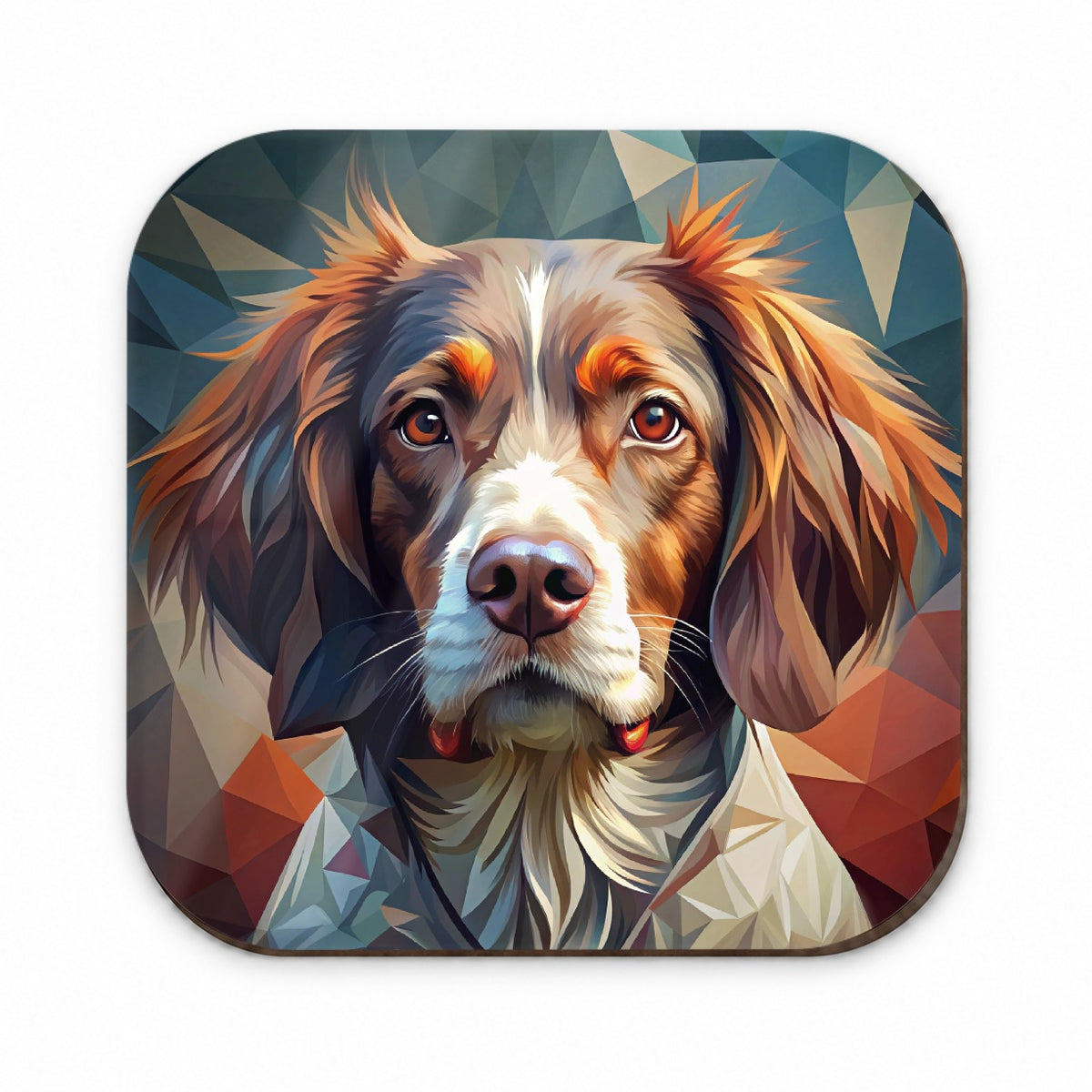 Brittany Spaniel Dog Abstract Stylized Art Fridge Magnet
