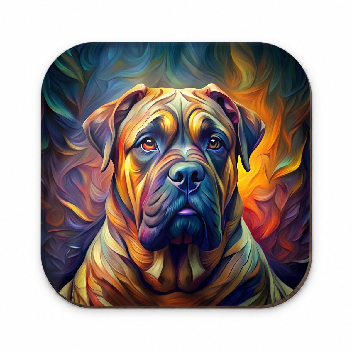 Bullmastiff Dog Abstract Stylized Art Fridge Magnet