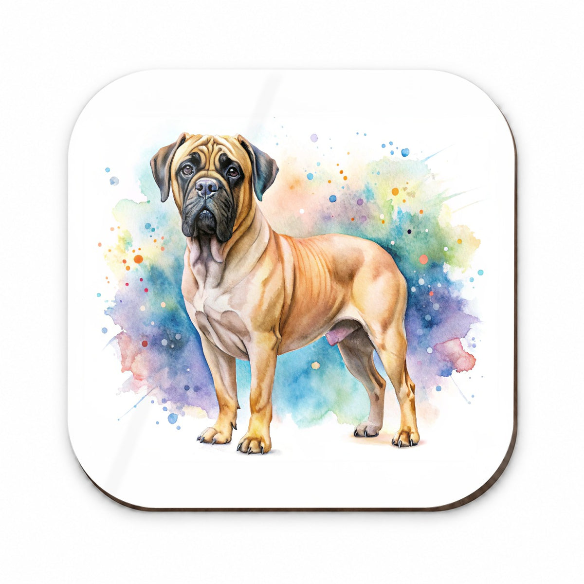 Bullmastiff Dog Watercolor Style Fridge Magnet