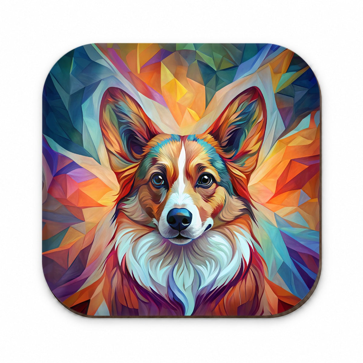 Cardigan Welsh Corgi Dog Abstract Stylized Art Fridge Magnet