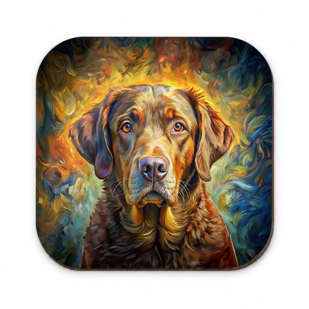 Chesapeake Bay Retriever Dog Expressionism Art Fridge Magnet