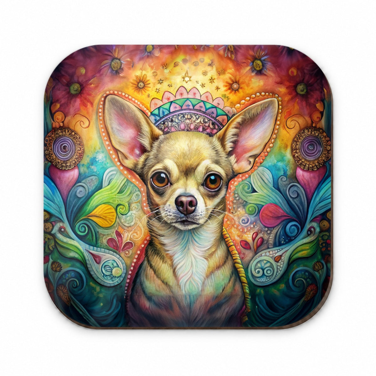 Chihuahua Dog Bohemian Art Fridge Magnet