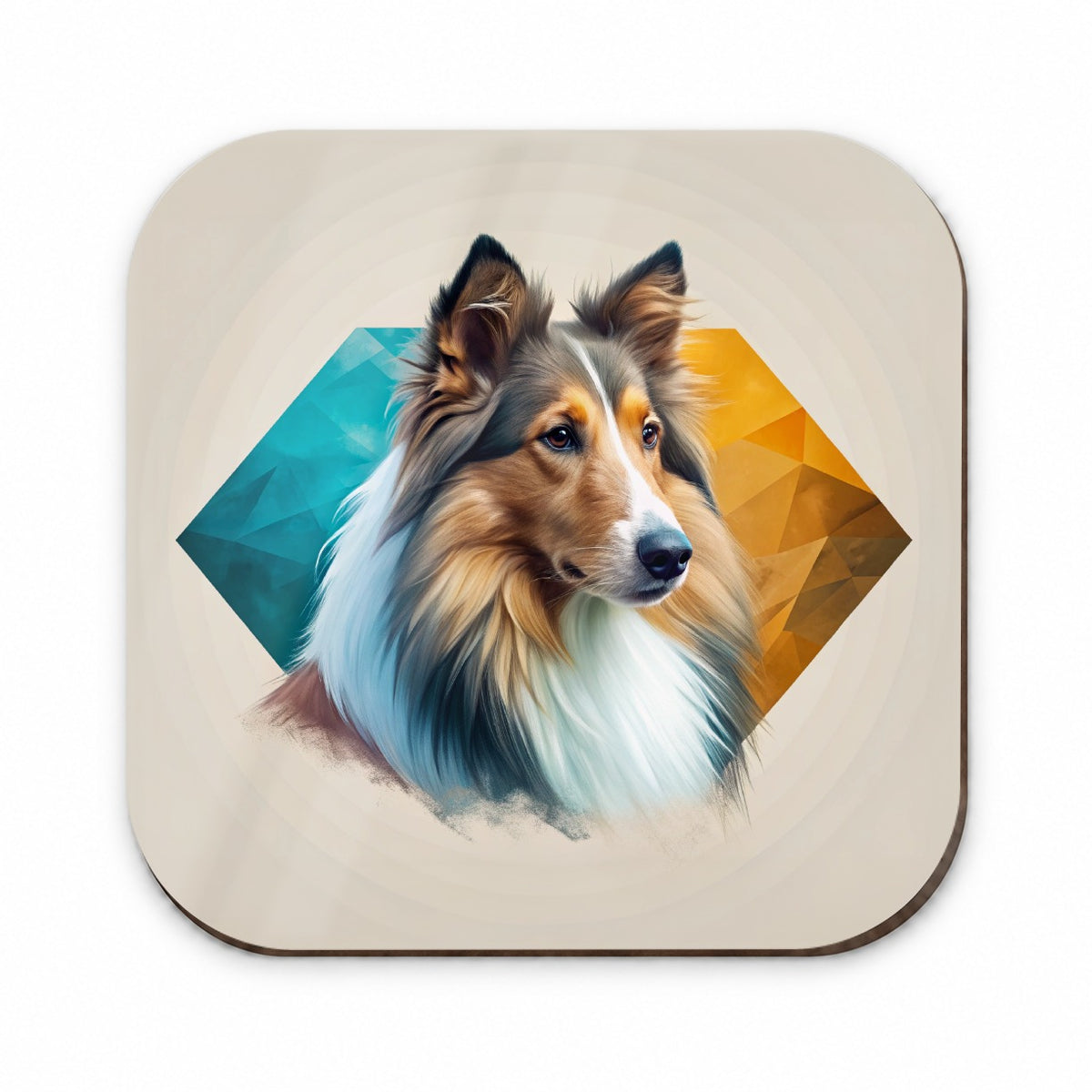 Collie Dog Contemporary Art Fridge Magnet