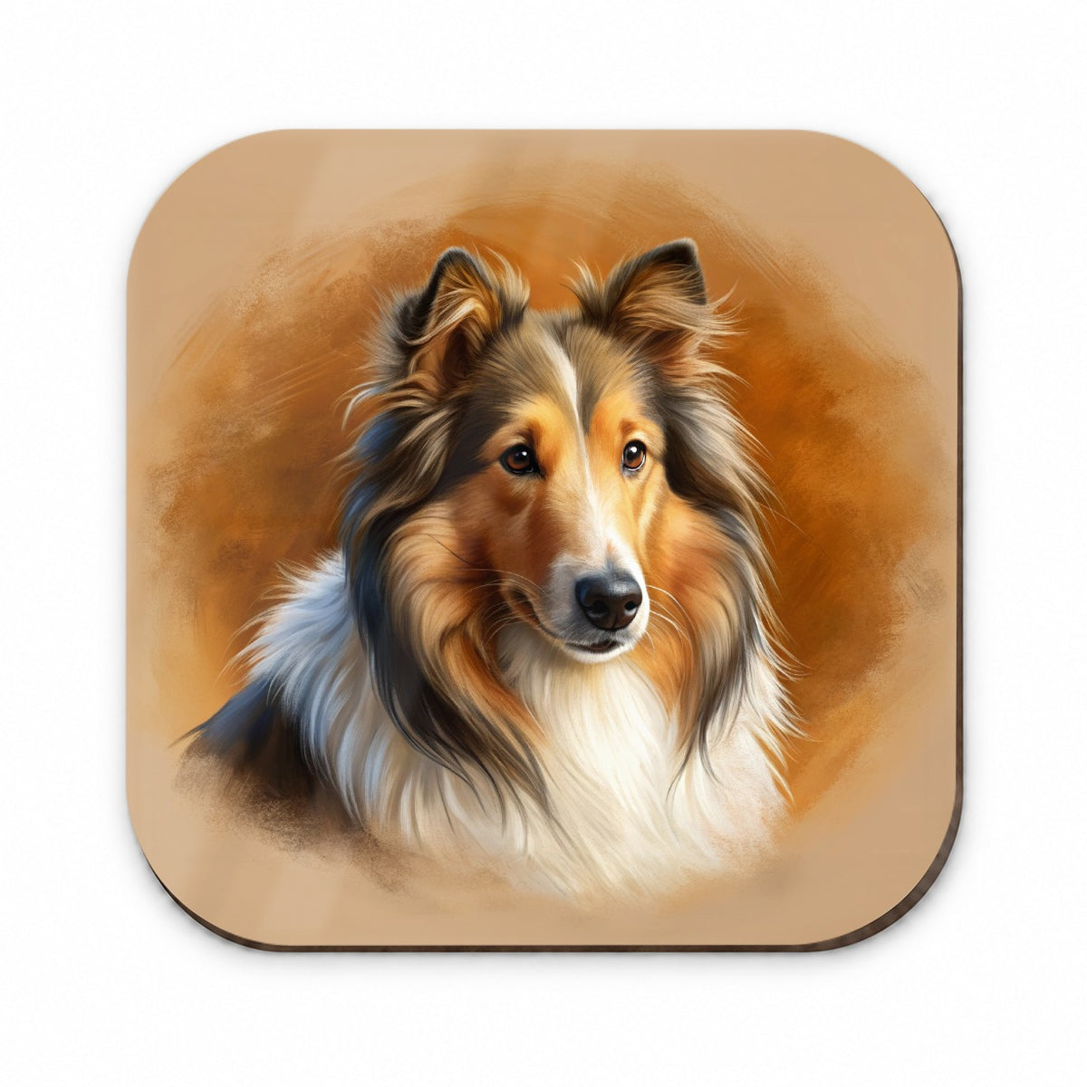 Collie Dog Illustration Fridge Magnet