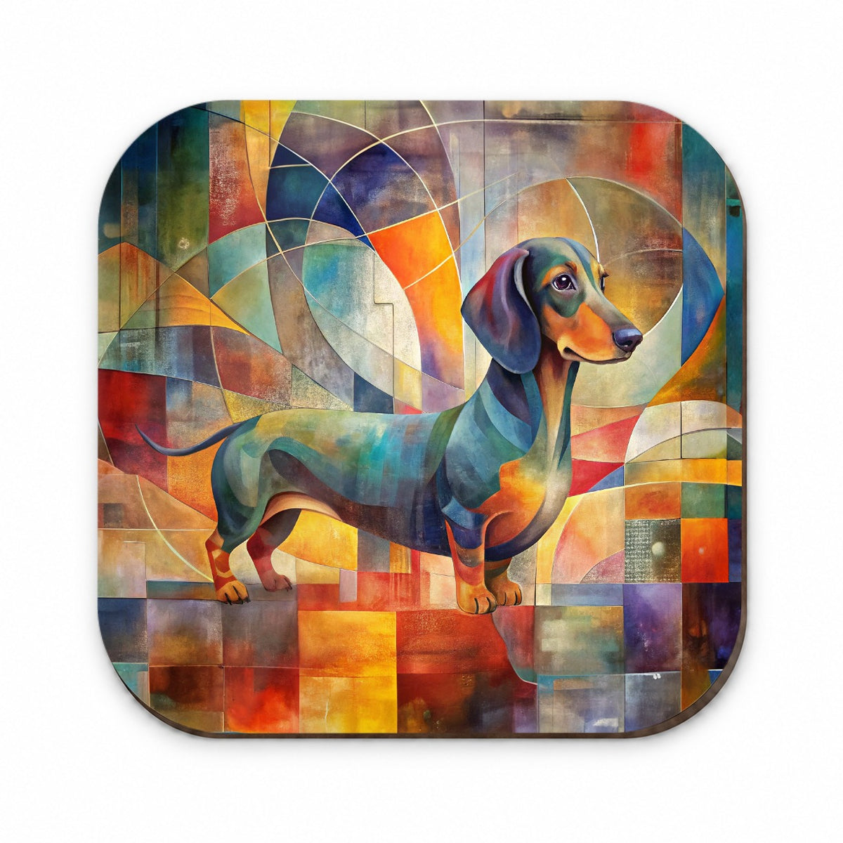 Dachshund Dog Abstract Art Fridge Magnet