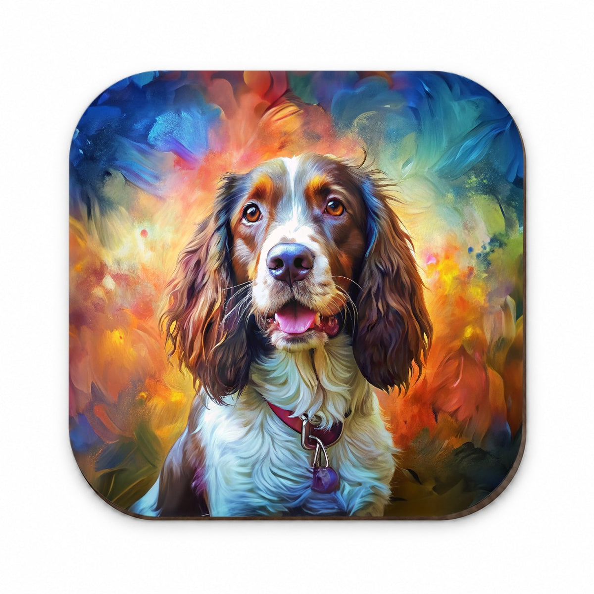 English Springer Spaniel Dog Expressionism Art Fridge Magnet