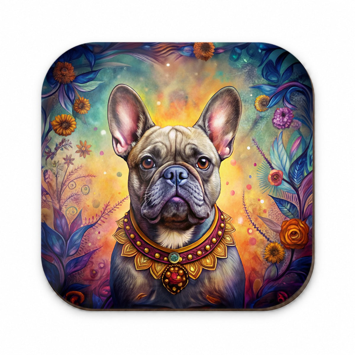 French Bulldog Frenchie Dog Bohemian Art Fridge Magnet
