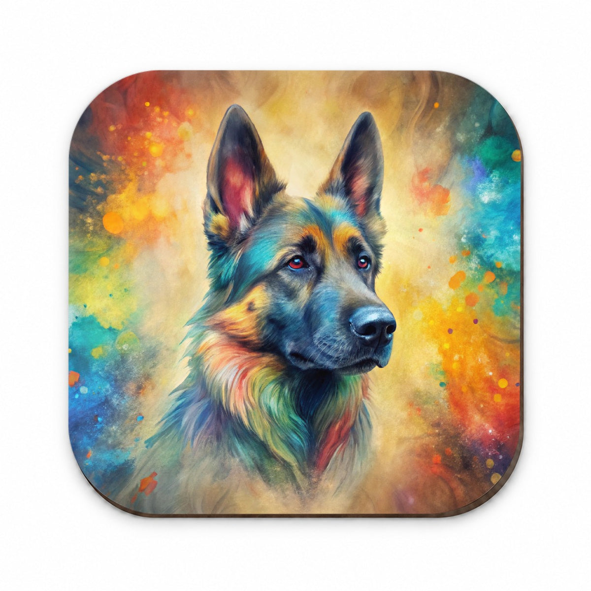 German Shepherd Dog Abstract Art Fridge Magnet