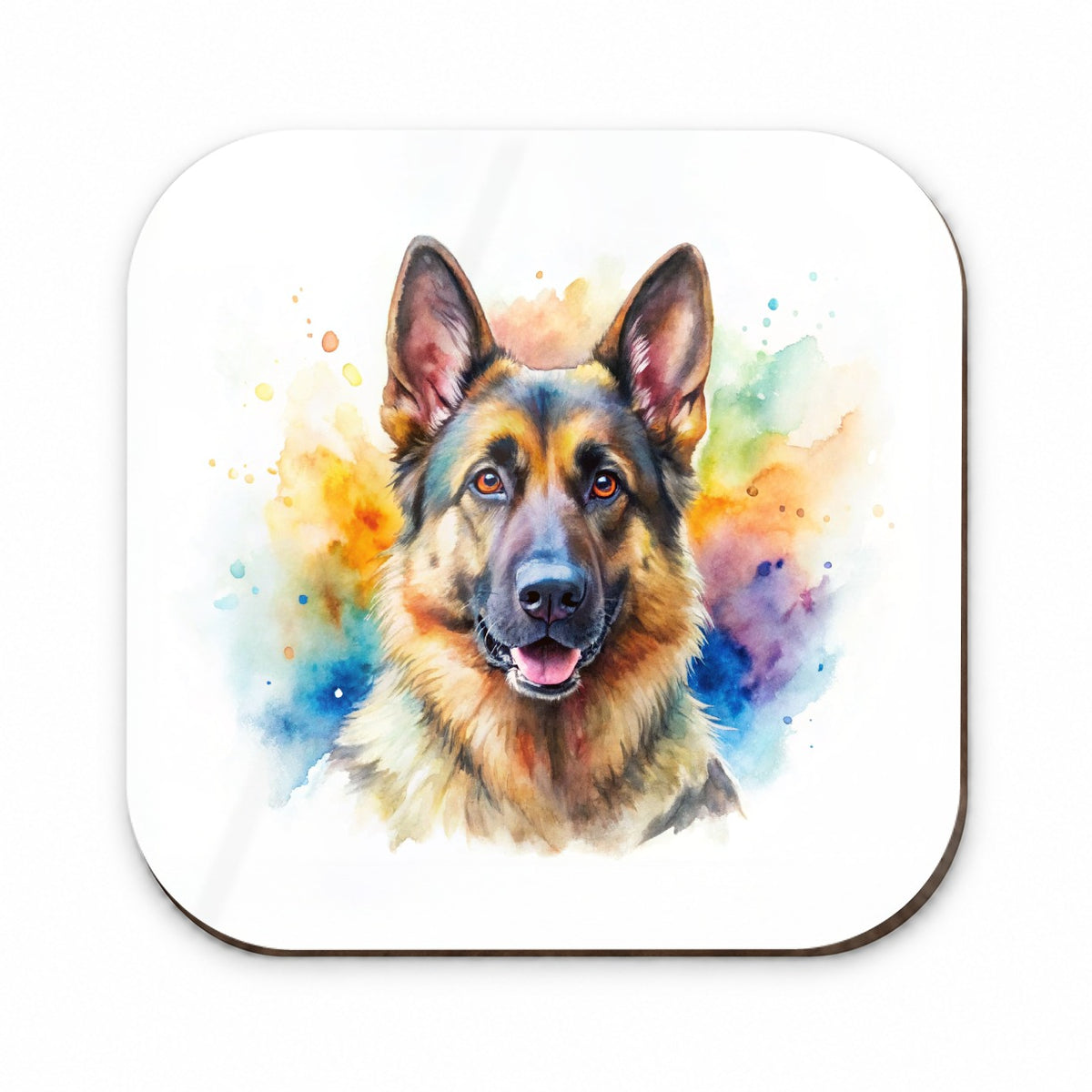 German Shepherd Dog Watercolor Style Fridge Magnet