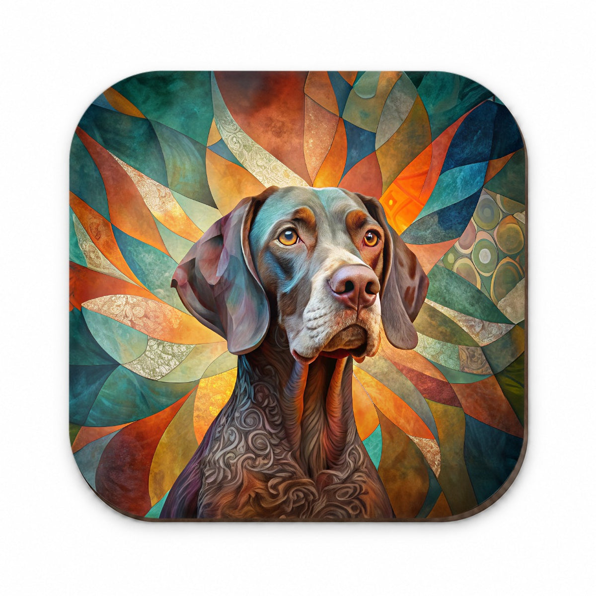 German Shorthaired Pointer Dog Abstract Stylized Art Fridge Magnet
