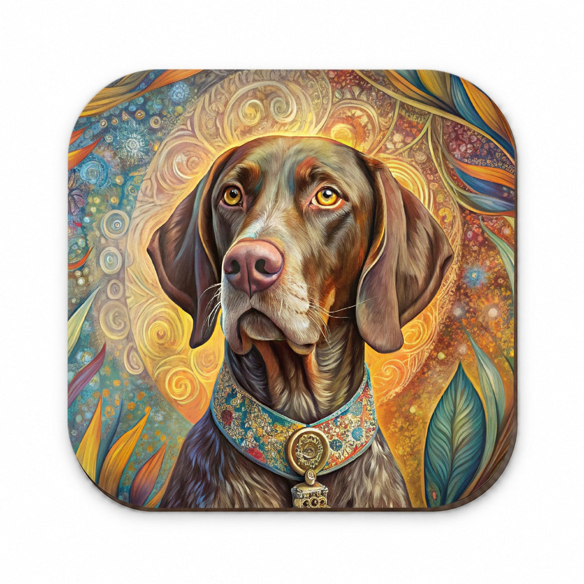 German Shorthaired Pointer Dog Bohemian Art Fridge Magnet