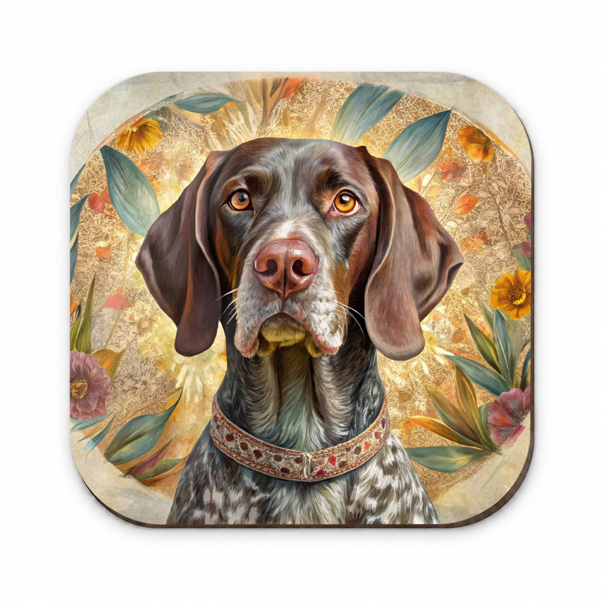 German Shorthaired Pointer Dog French Bohemian Art Fridge Magnet