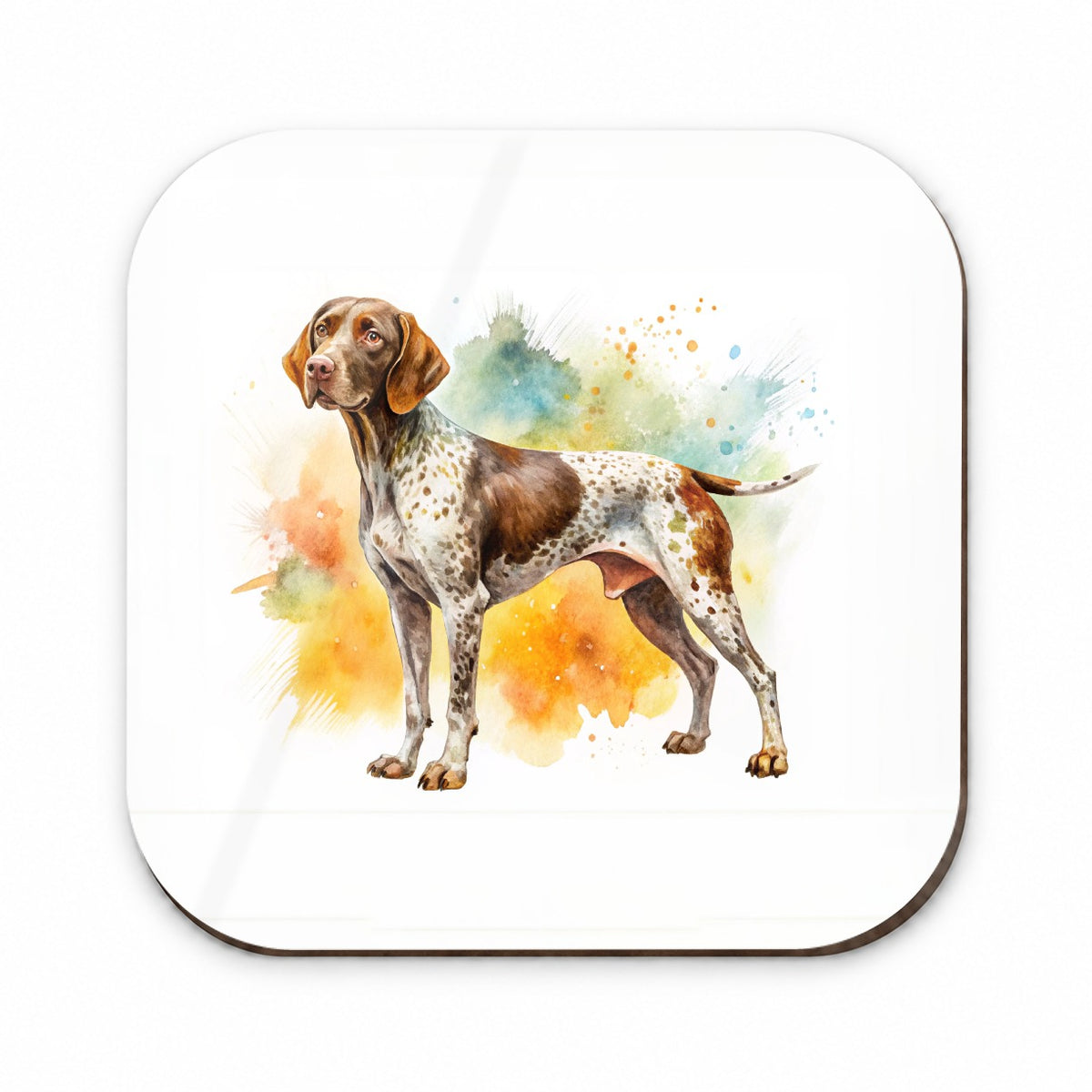 German Shorthaired Pointer Dog Watercolor Style Fridge Magnet