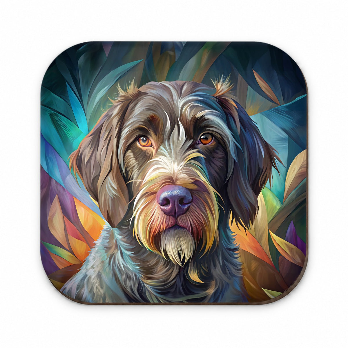 German Wirehaired Pointer Dog Contemporary Art Fridge Magnet