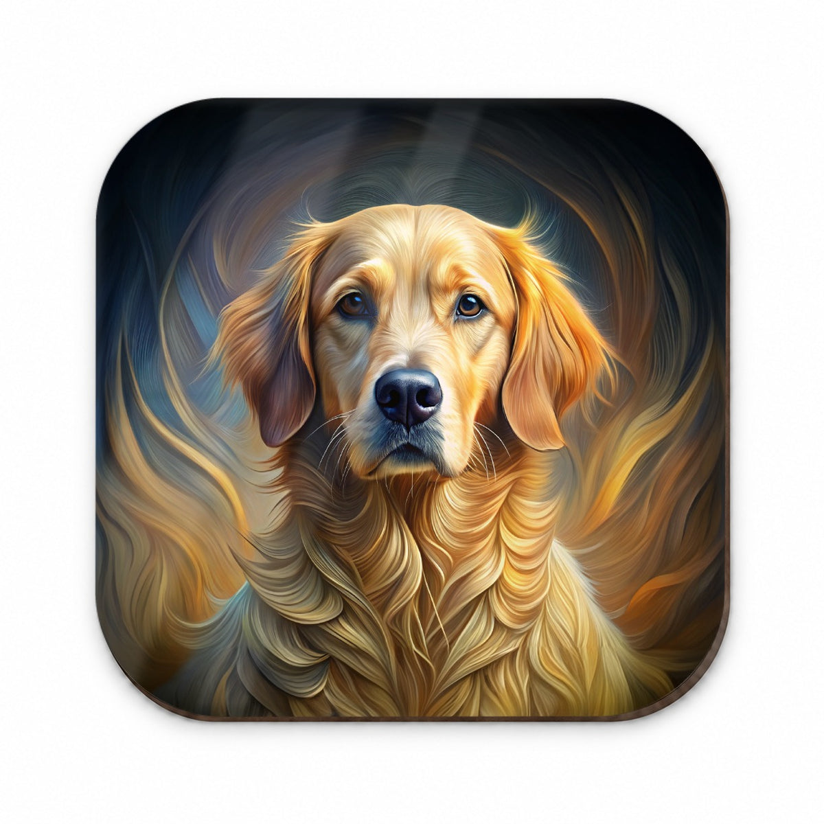 Golden Retriever Dog Abstract Stylized Art Fridge Magnet