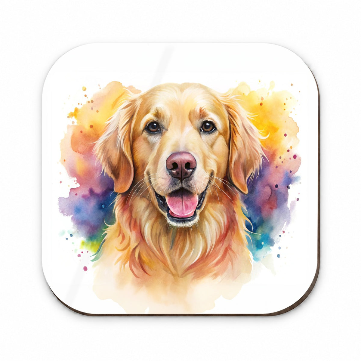 Golden Retriever Dog Watercolor Style Fridge Magnet
