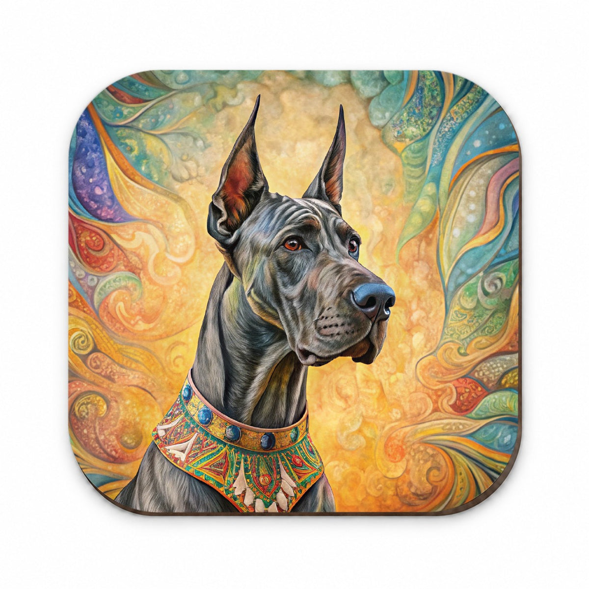 Great Dane Dog Bohemian Art Fridge Magnet