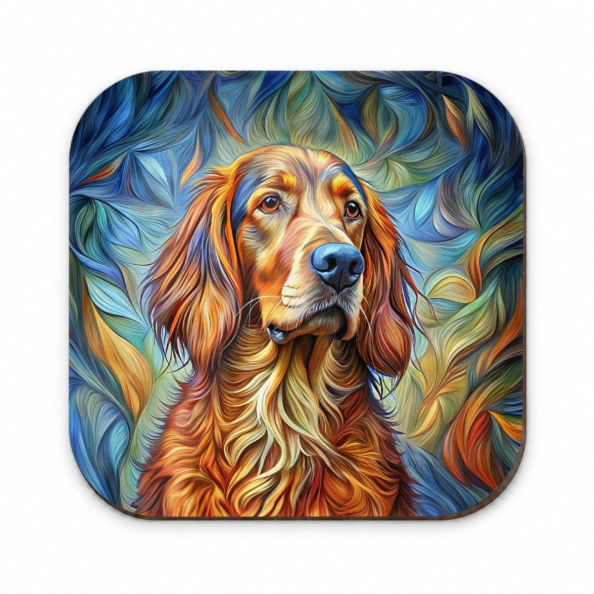 Irish Setter Dog Abstract Stylized Art Fridge Magnet