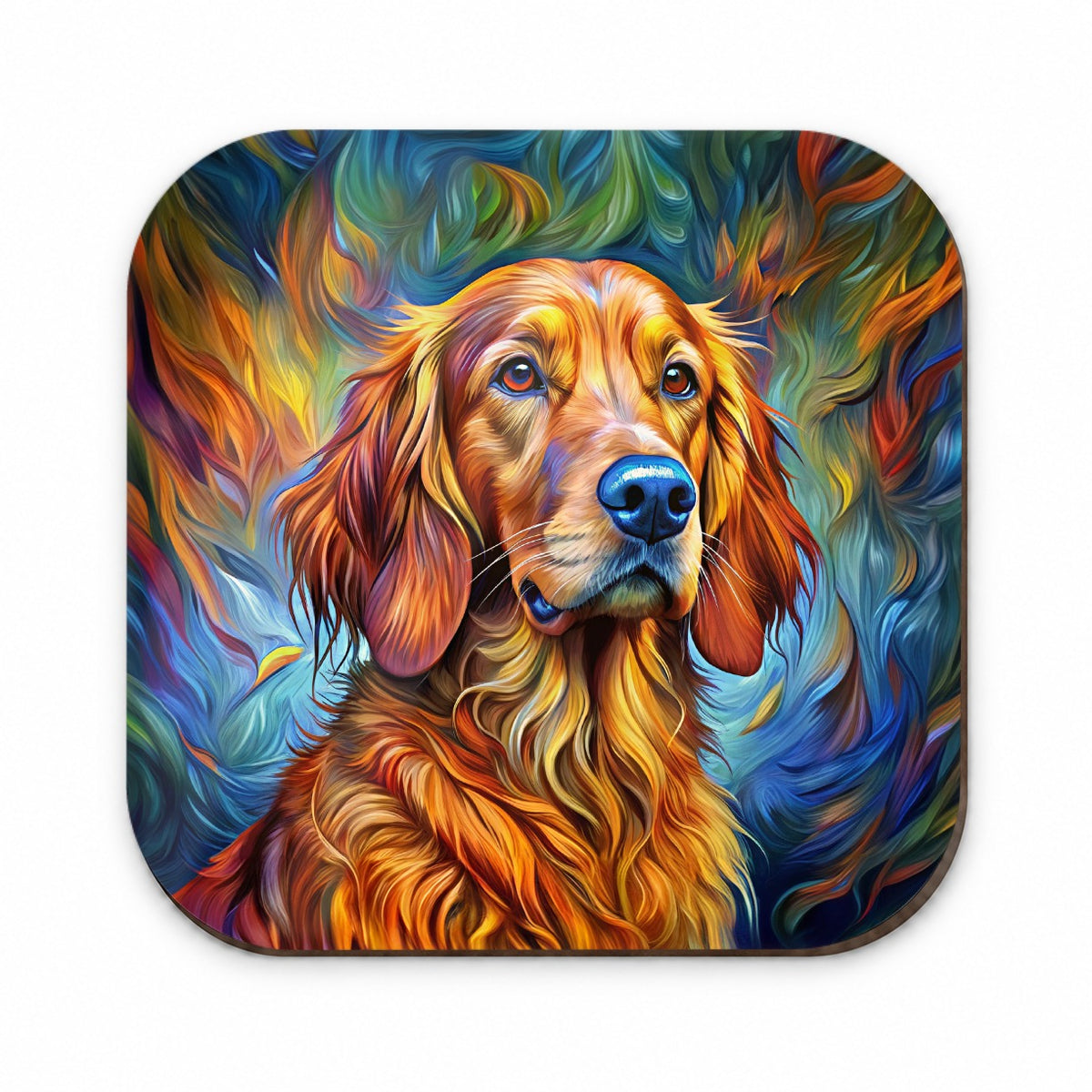Irish Setter Dog Expressionism Art Fridge Magnet