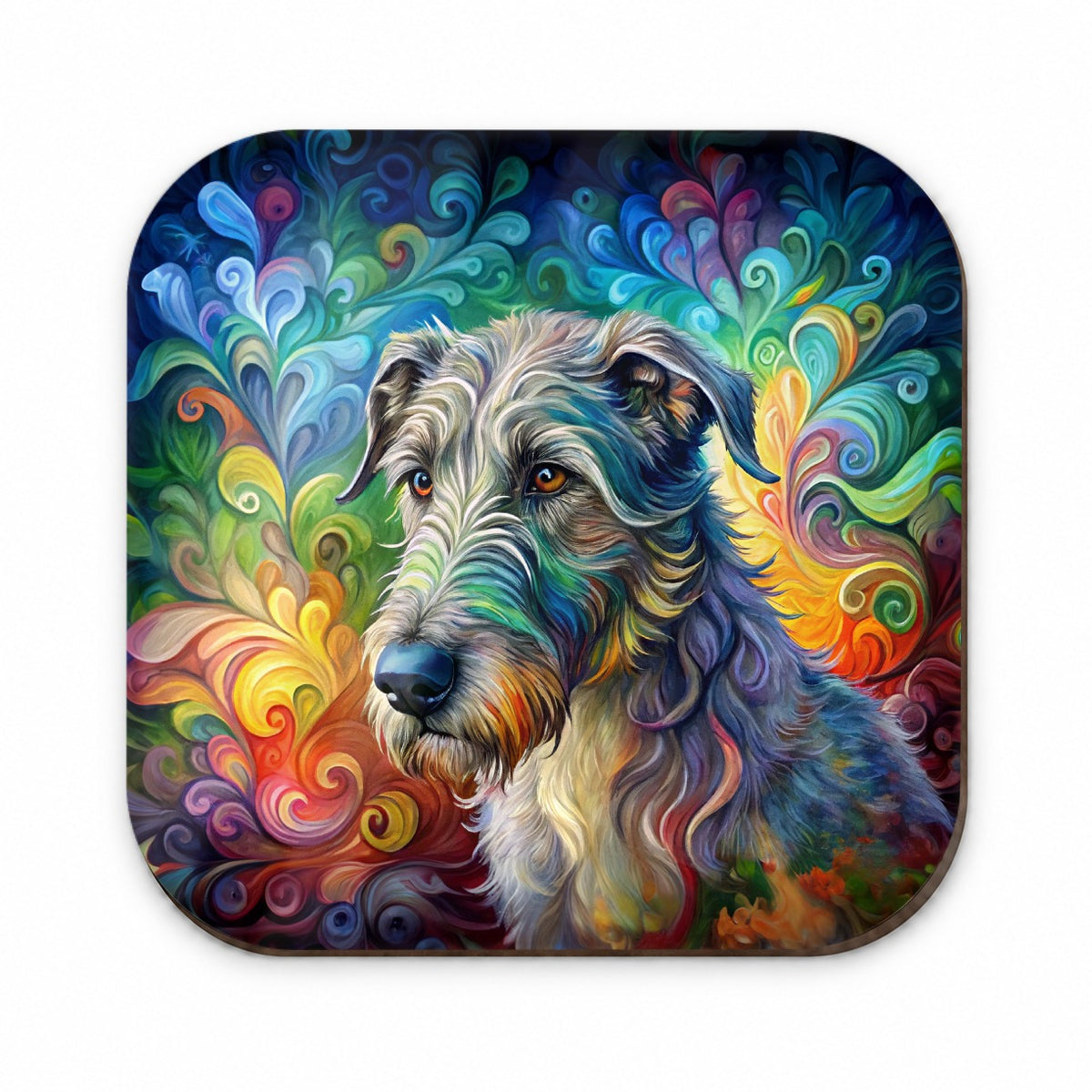 Irish Wolfhound Dog Abstract Art Fridge Magnet