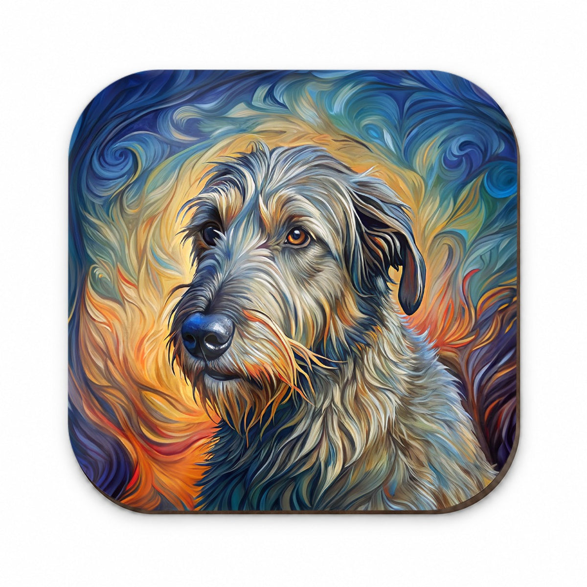 Irish Wolfhound Dog Expressionism Art Fridge Magnet