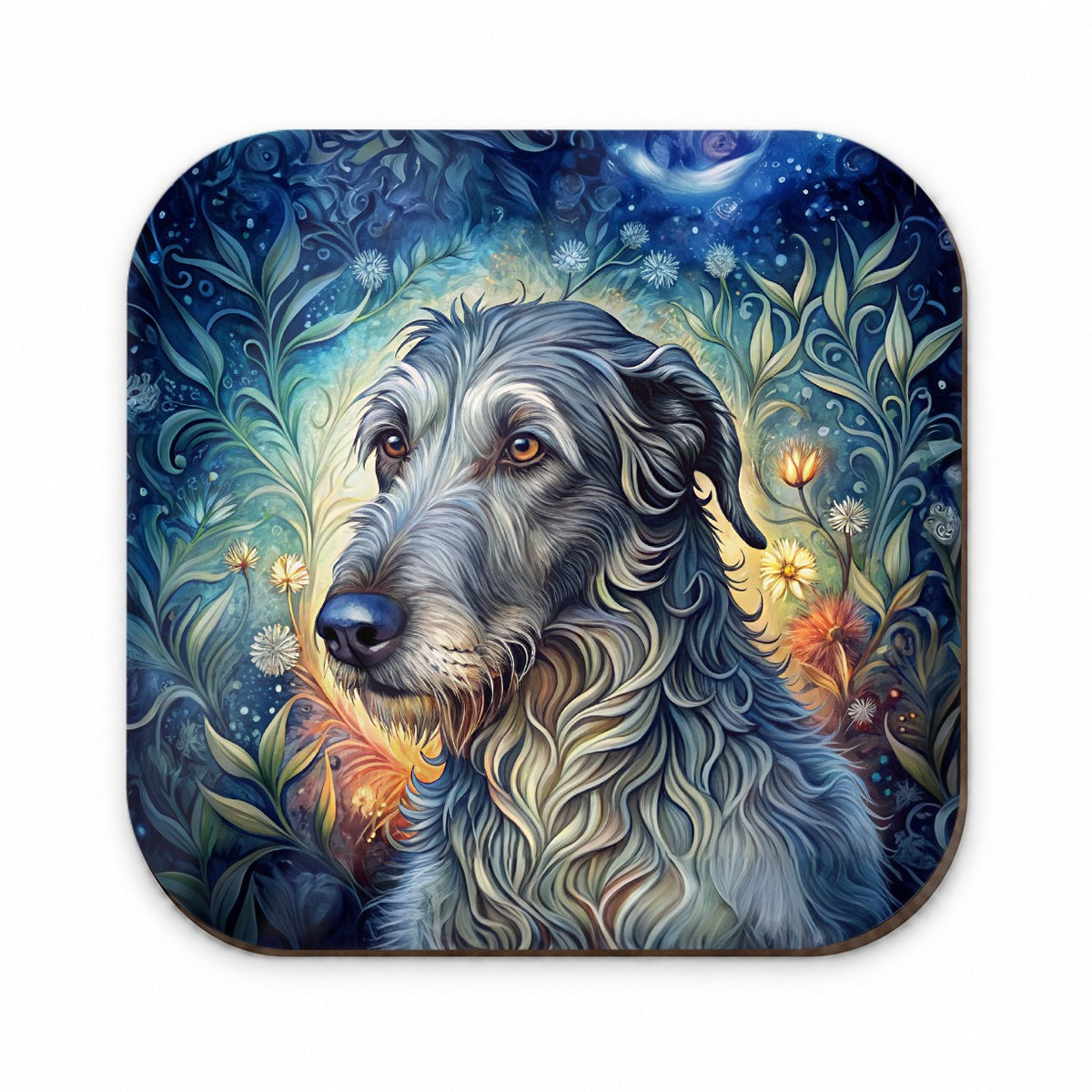 Irish Wolfhound Dog French Bohemian Art Fridge Magnet