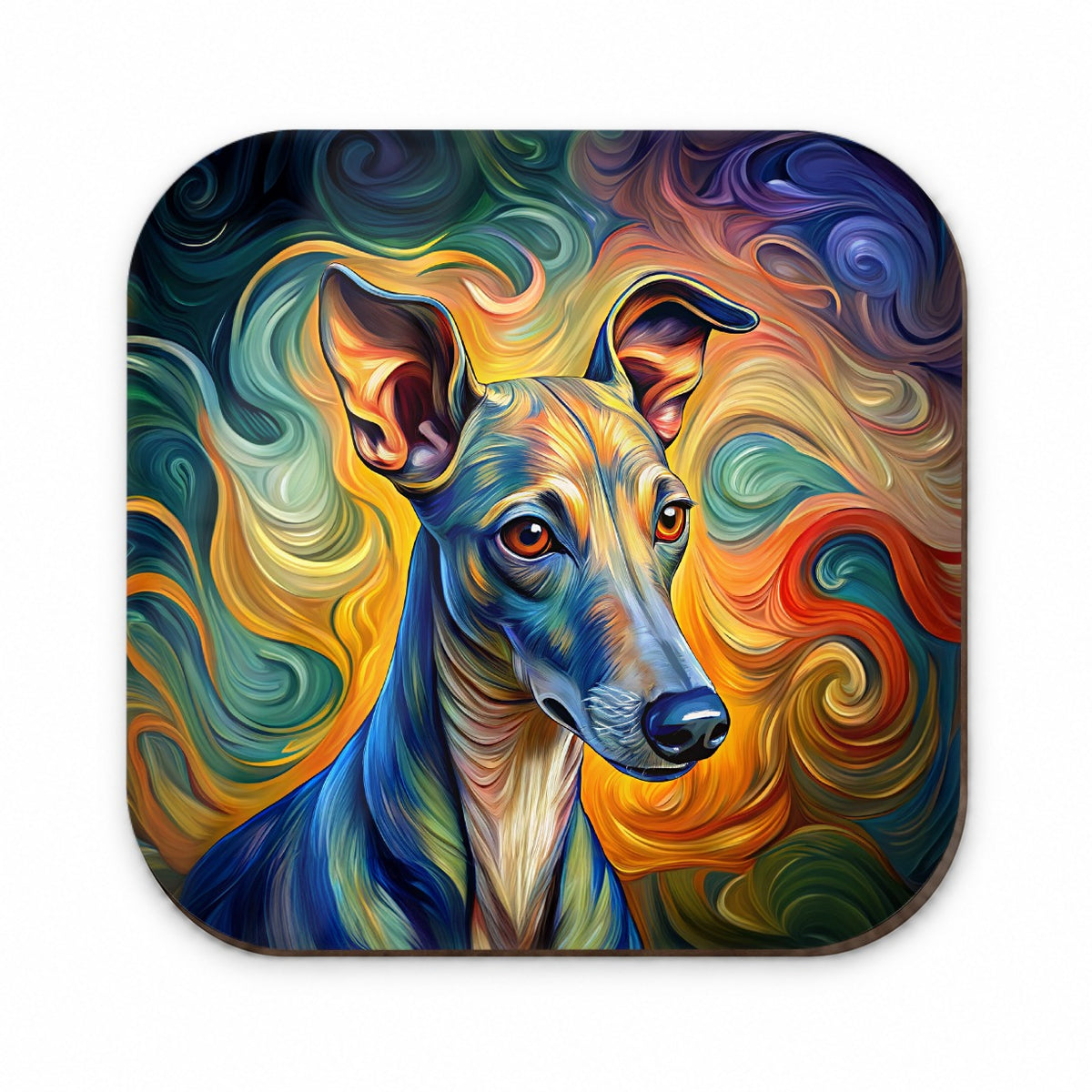 Italian Greyhound Dog Expressionism Art Fridge Magnet