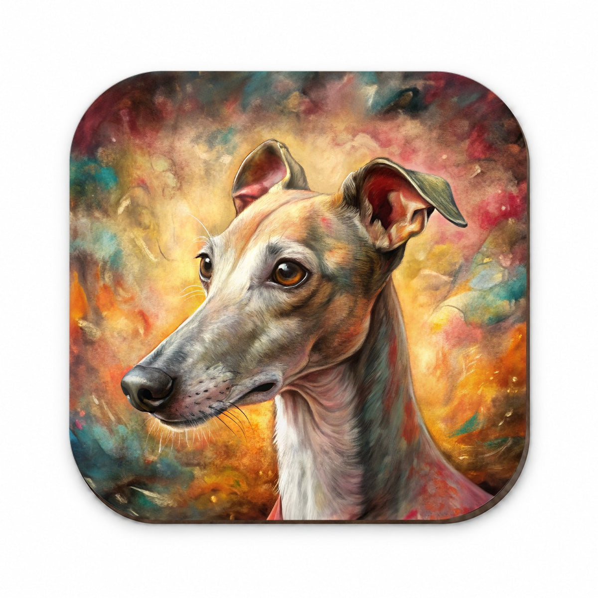 Italian Greyhound Dog Illustration Fridge Magnet