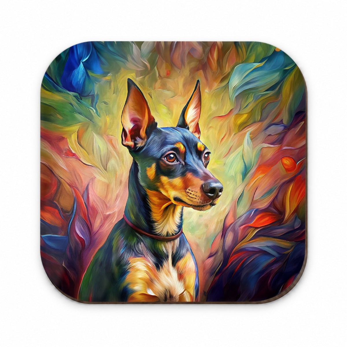 Miniature Pinscher Dog Expressionism Art Fridge Magnet