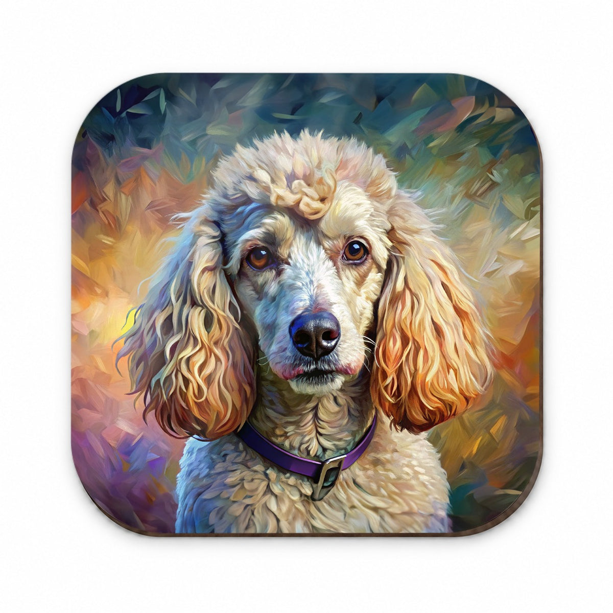 Poodle Dog Expressionism Art Fridge Magnet