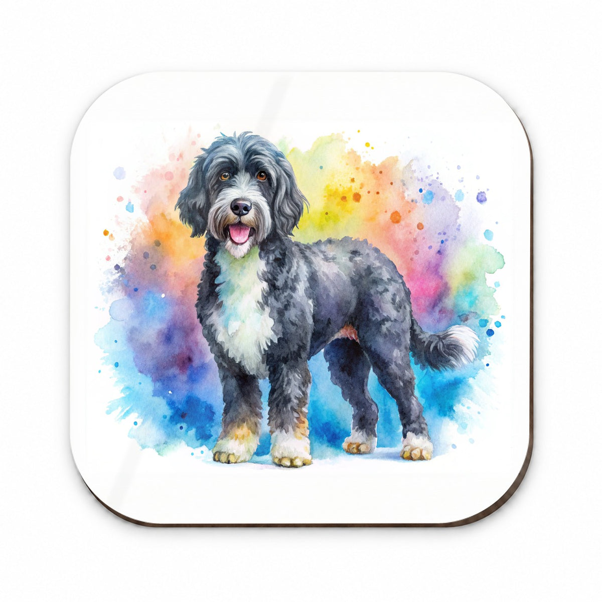 Portuguese Water Dog Watercolor Style Fridge Magnet