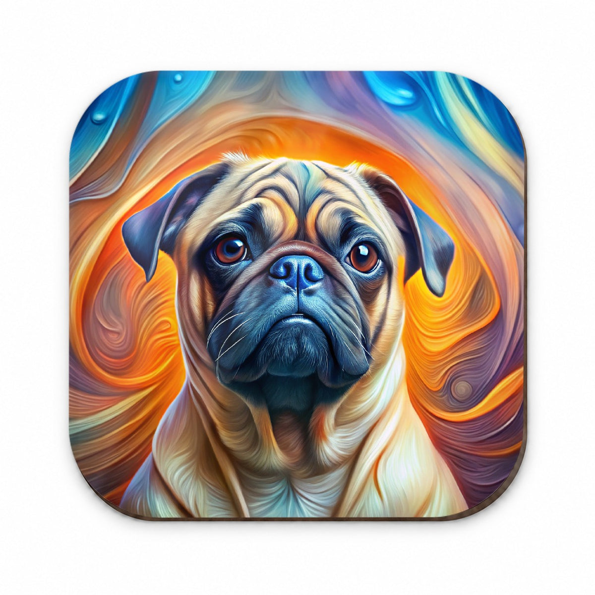 Pug Dog Abstract Art Fridge Magnet